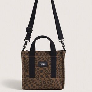 Vans Brown Leopard Print mini perg toteBag
